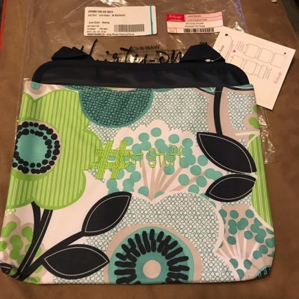 Thirty One oh snap pocket fabulous floral new